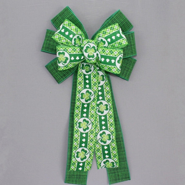 Emerald Green Metallic Wreath Bow