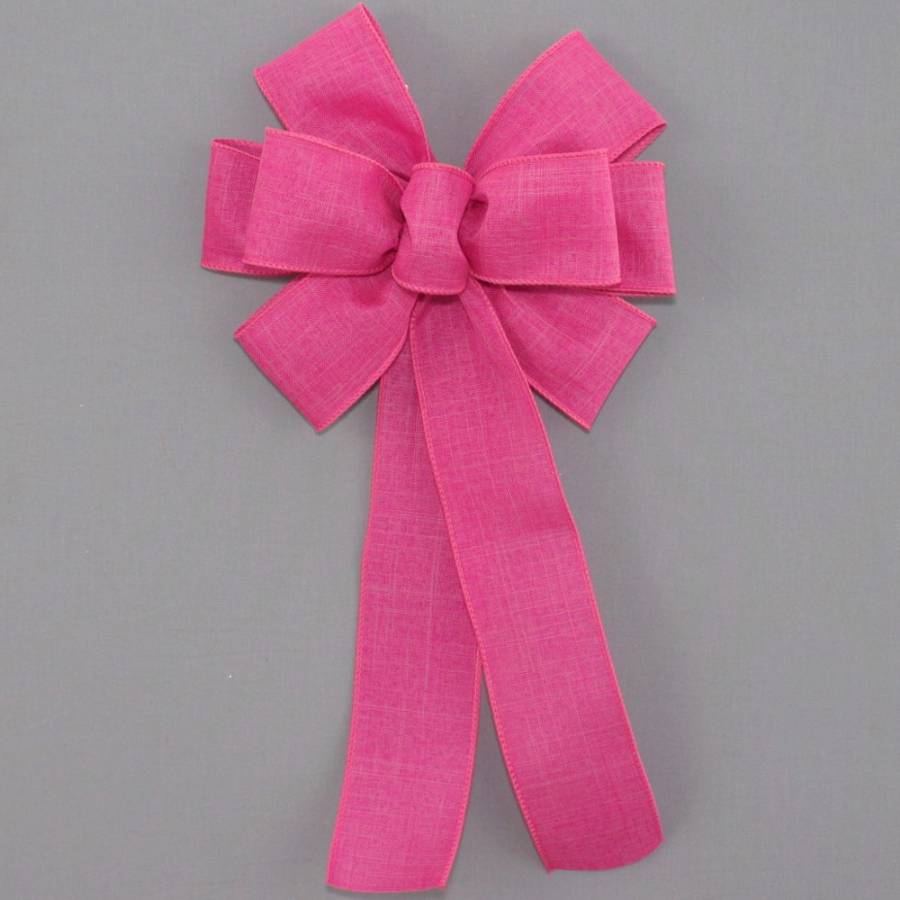 Hot Pink Velvet Ribbon Bow UPGRADE