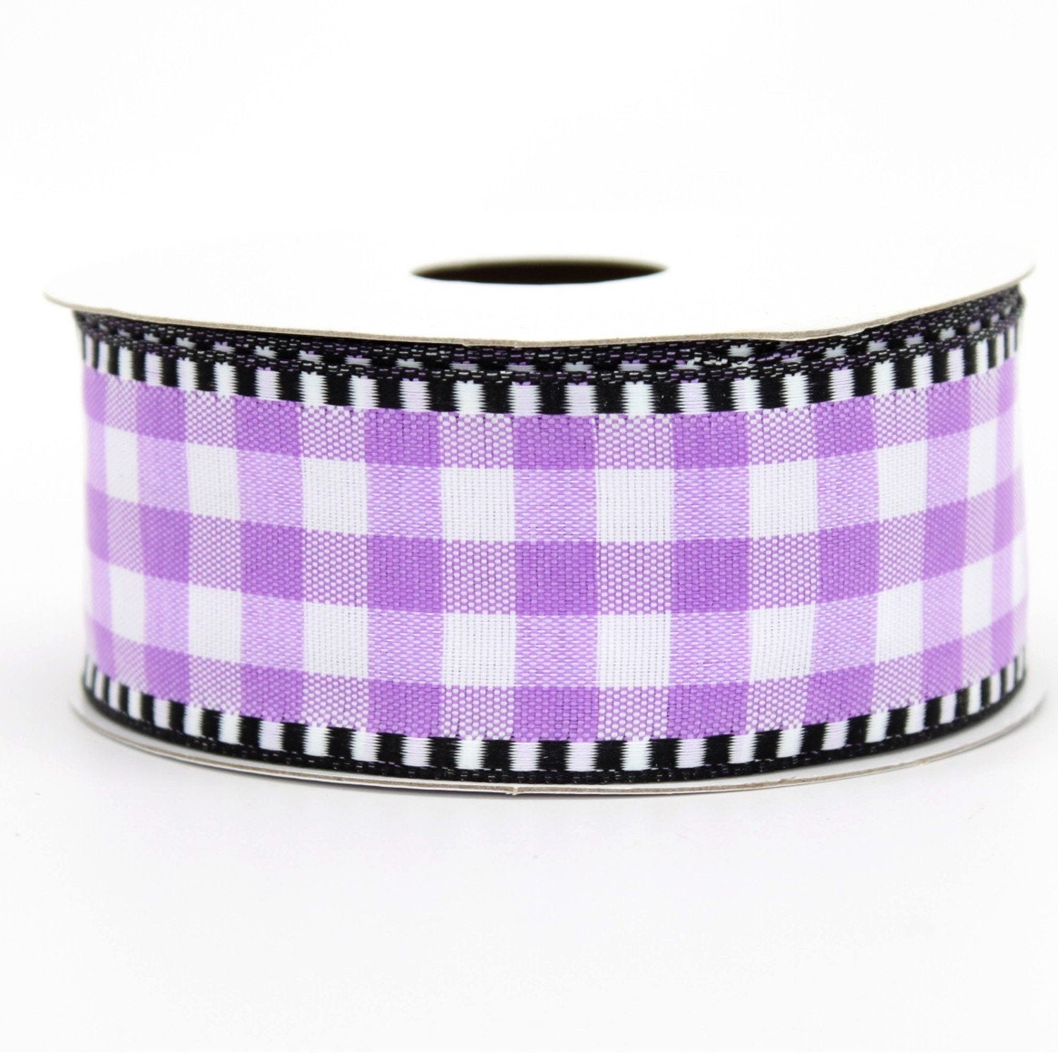 Bright Purple 1 1/2 Inch x 20 Yards Plaid Ribbon - Jampaper Product
