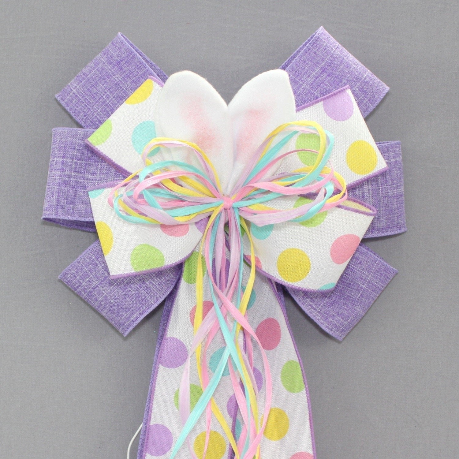 Easter Bow in Pastel Pink, Blue, and Green Featuring Easter Bunny & Eg –  The Original Bow Movement